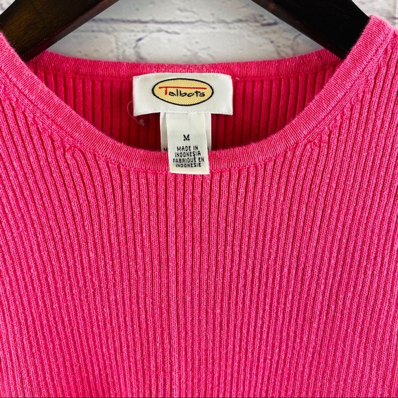 Talbots knit pink short sleeve shirt - Picture 3 of 3
